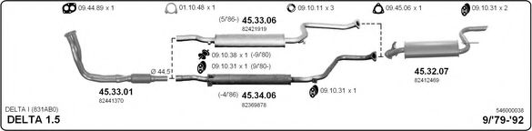 546000038 IMASAF Exhaust System