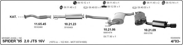 502000054 IMASAF Exhaust System