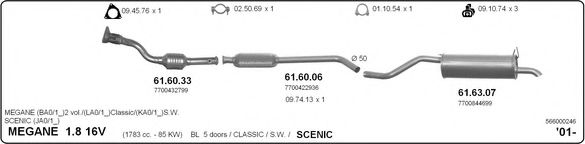566000246 IMASAF Exhaust System