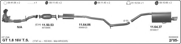 502000038 IMASAF Exhaust System