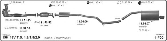 502000154 IMASAF Exhaust System