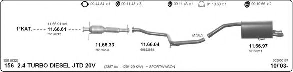 502000167 IMASAF Exhaust System