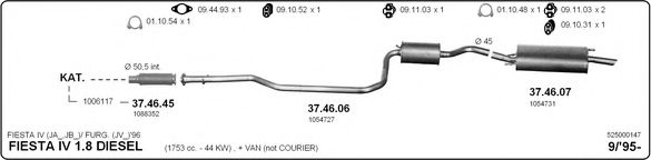 525000147 IMASAF Exhaust System