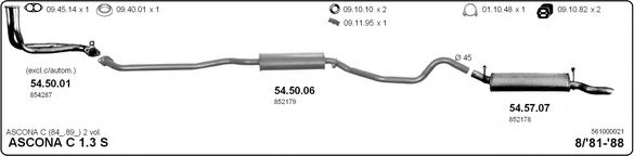 561000021 IMASAF Exhaust System