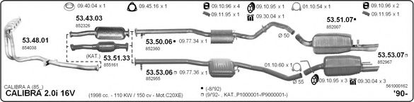 561000162 IMASAF Exhaust System Exhaust System