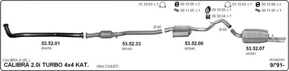 561000165 IMASAF Exhaust System Exhaust System