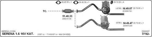 558000057 IMASAF Exhaust System Exhaust System