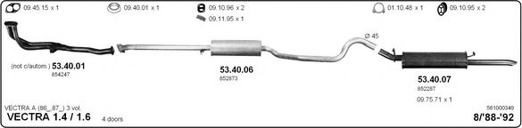 561000349 IMASAF Exhaust System