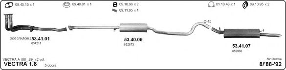 561000354 IMASAF Exhaust System