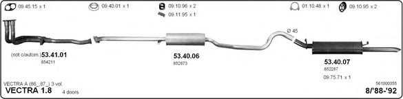 561000355 IMASAF Exhaust System Exhaust System