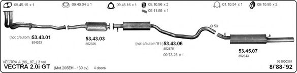 561000361 IMASAF Exhaust System Exhaust System