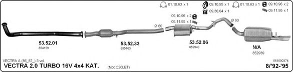 561000374 IMASAF Exhaust System