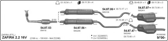 561000390 IMASAF Exhaust System Exhaust System