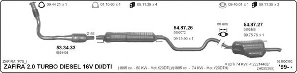 561000392 IMASAF Exhaust System Exhaust System