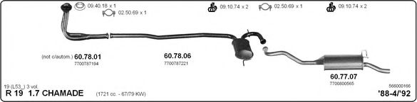 566000166 IMASAF Exhaust System Exhaust System