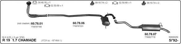 566000250 IMASAF Exhaust System Exhaust System