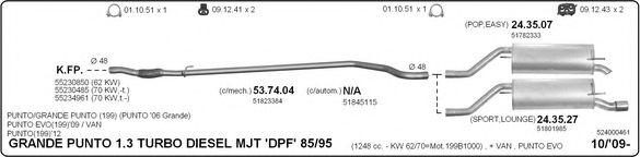 524000461 IMASAF Exhaust System