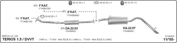 517000035 IMASAF Exhaust System