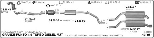 524000110 IMASAF Exhaust System Exhaust System