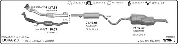 587000016 IMASAF Exhaust System Exhaust System