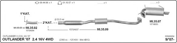 555000054 IMASAF Exhaust System