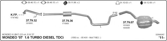 525000367 IMASAF Exhaust System