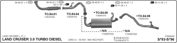 579000044 IMASAF Exhaust System