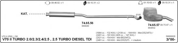 586000029 IMASAF Exhaust System Exhaust System