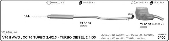 586000030 IMASAF Exhaust System