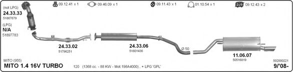 502000221 IMASAF Exhaust System Exhaust System