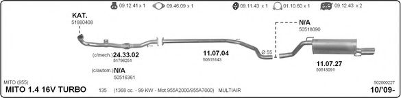 502000227 IMASAF Exhaust System