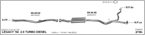 576000037 IMASAF Exhaust System