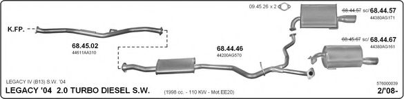 576000039 IMASAF Exhaust System
