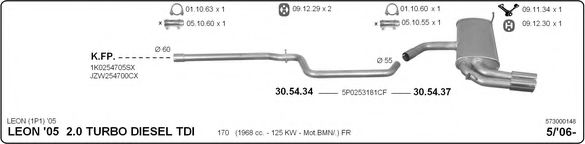 573000148 IMASAF Exhaust System