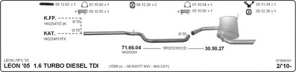 573000161 IMASAF Exhaust System