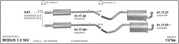 566000270 IMASAF Exhaust System