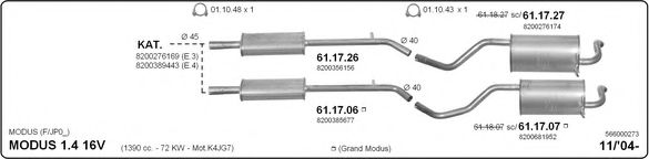 566000273 IMASAF Exhaust System Exhaust System
