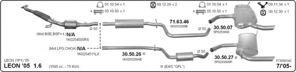 573000142 IMASAF Exhaust System