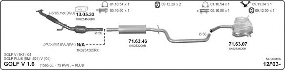 587000158 IMASAF Exhaust System
