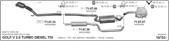 587000162 IMASAF Exhaust System