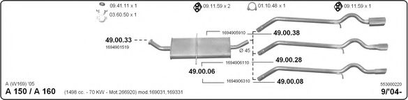 553000220 IMASAF Exhaust System