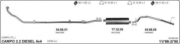 561000169 IMASAF Exhaust System Exhaust System