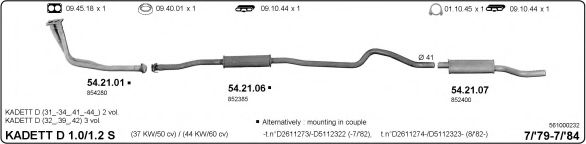561000232 IMASAF Exhaust System