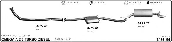 561000306 IMASAF Exhaust System Exhaust System