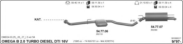 561000317 IMASAF Exhaust System