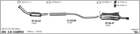 563000162 IMASAF Exhaust System
