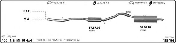 563000216 IMASAF Exhaust System