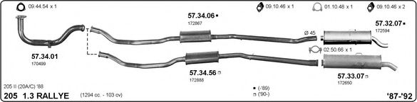 563000071 IMASAF Exhaust System