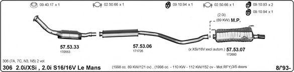 563000156 IMASAF Exhaust System Exhaust System