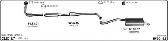 566000008 imasaf Exhaust System Exhaust System